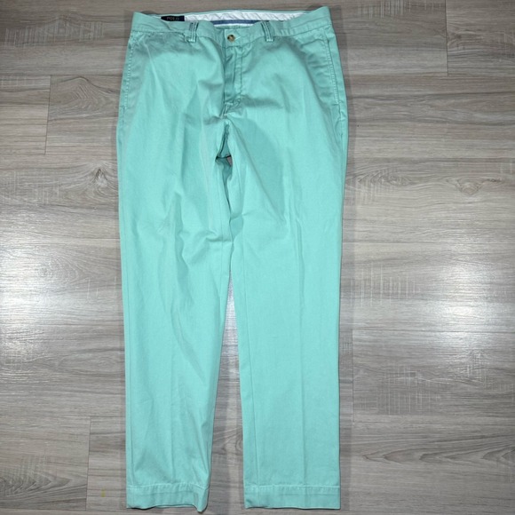 Ralph Lauren Polo Mens Mint Bedford Twill Chino Pants Size 33x30 Classic Fit - Picture 1 of 8